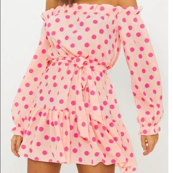 dusty pink polka dot dress South of France Maxi Dress | Pink Polka Dot | Womens main image 0
